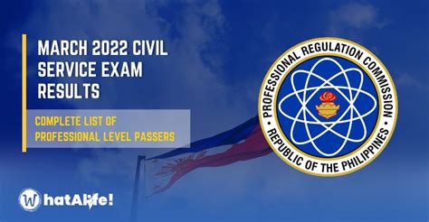 13 March 2022 civil service exam results out .
